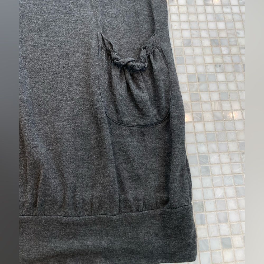 Whisper Trail Gray Bamboo Turtleneck Dress with Pockets - Picture 7 of 12